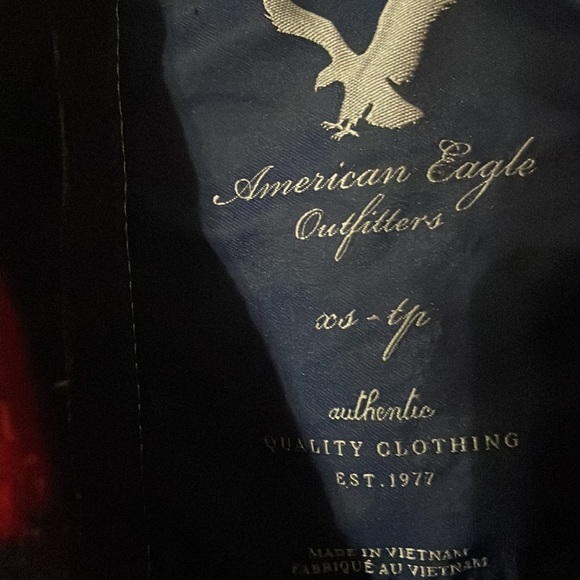 AEO Wool-blend Peacoat Plaid - Picture 3 of 7